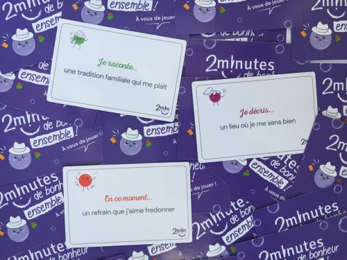 Cartes 2 minutes de bonheur ensemble